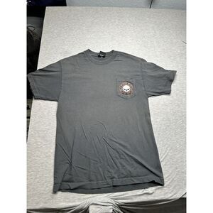 Harley Davidson Men's Gray Skull Tee Munster IN Size‎ M